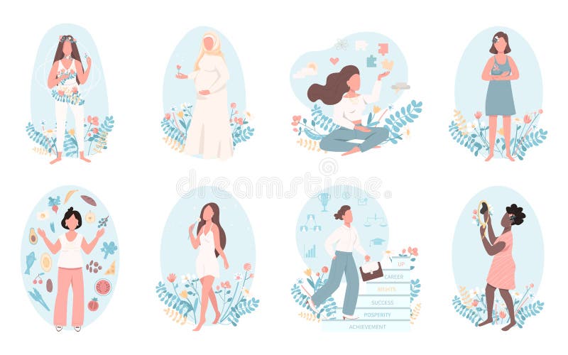 Women s Health stock vector. Illustration of mother, navel - 51785476