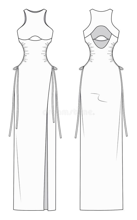 Illustration Of The Whole Body Of A Woman In Underwear Front And Back  Black And White Line Drawing Royalty Free SVG Cliparts Vectors and  Stock Illustration Image 177893637