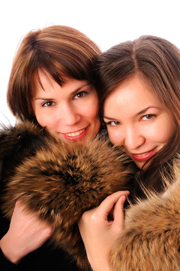 Women Love To Wear Fur Stock Image Image Of Women White 6474913