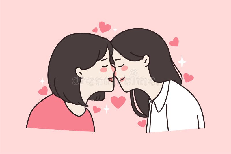 موحل الزوج للبناء  Lesbians Kiss Stock Illustrations – 54 Lesbians Kiss Stock Illustrations,  Vectors & Clipart - Dreamstime