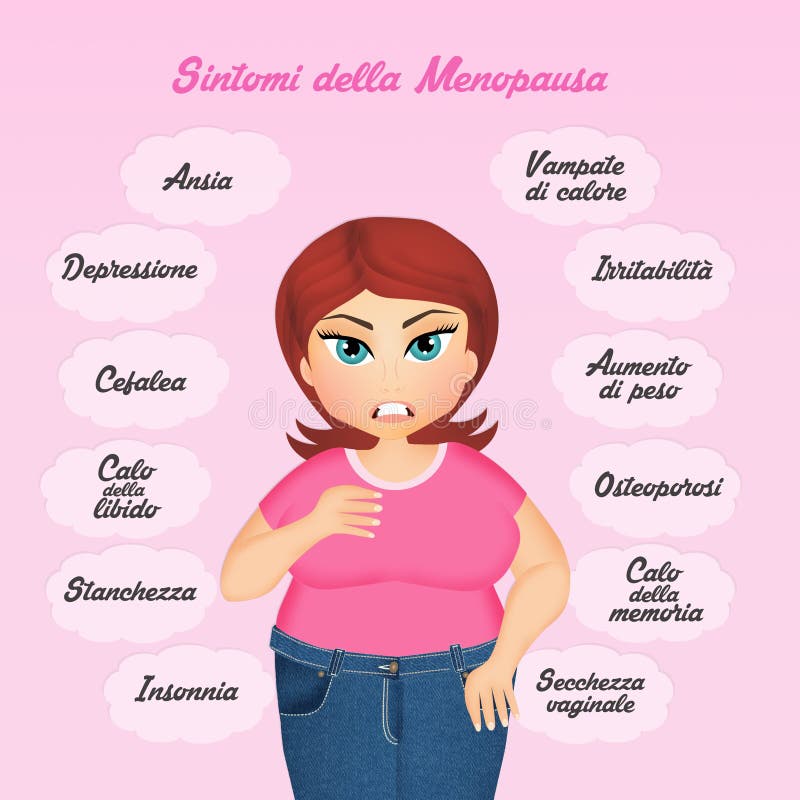 Women with menopause stock illustration. Illustration of carefree