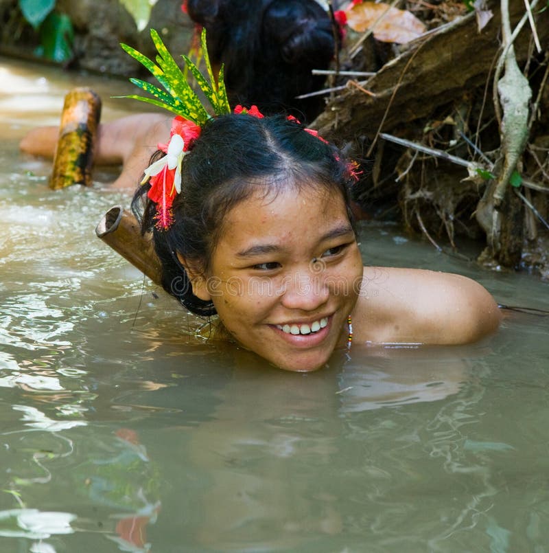  Women  Mentawai  Tribe Fishing Editorial Photo Image of 