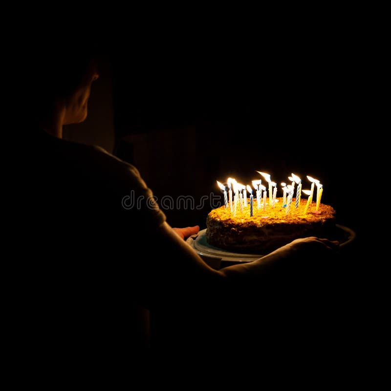 photo Birthday Cake With Many Candles Images mother holding the birthday cake
