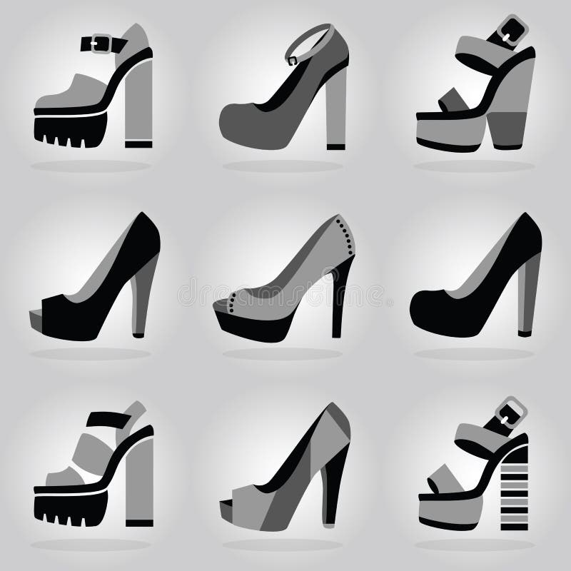High Heel Shoe Silhouette Stock Illustrations – 4,738 High Heel Shoe  Silhouette Stock Illustrations, Vectors & Clipart - Dreamstime