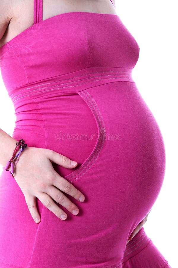 Women pregnant belly