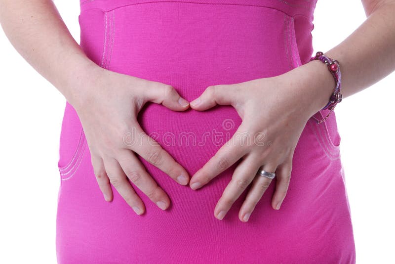 Women pregnant belly