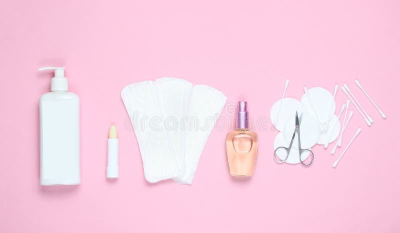 women& x27; productos de la belleza y de higiene de s foto de archivo libre de regalías women& x27; productos de la belleza y de higiene de s foto de archivo libre de regalías