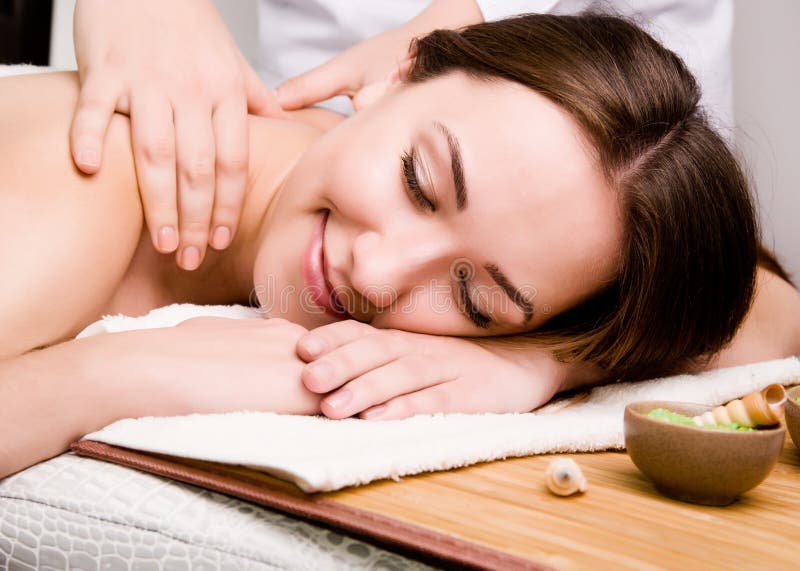 Women relaxing in spa salon