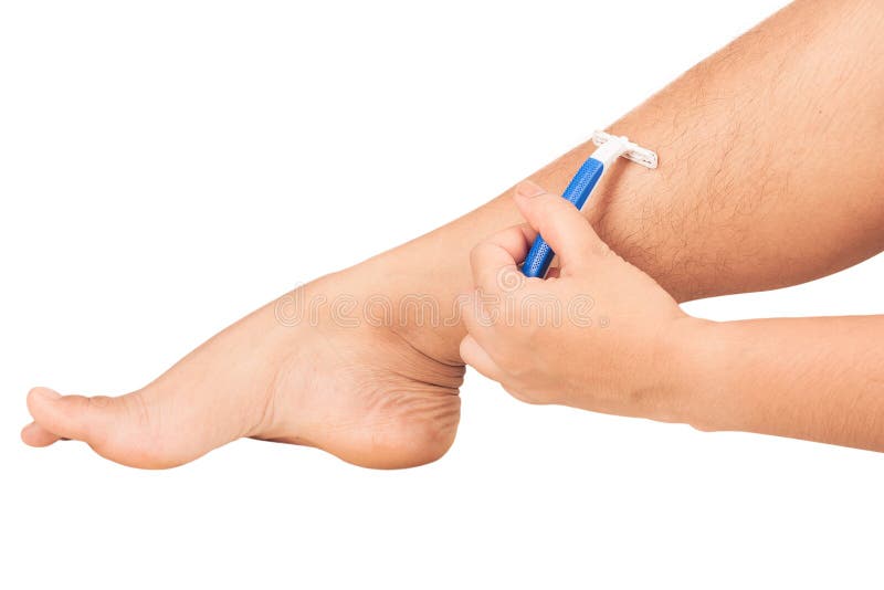 Man Remove Hair Using Tweezers from Armpit. Unshaved Armpits or