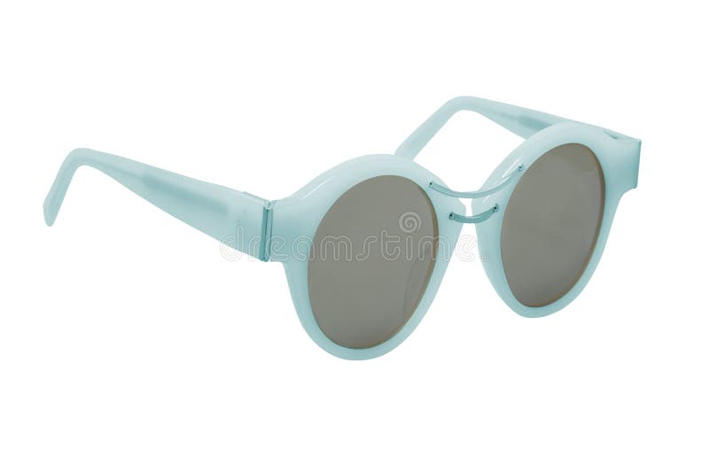 Women S Blue Sunglasses Isolated Stock Image Image of background