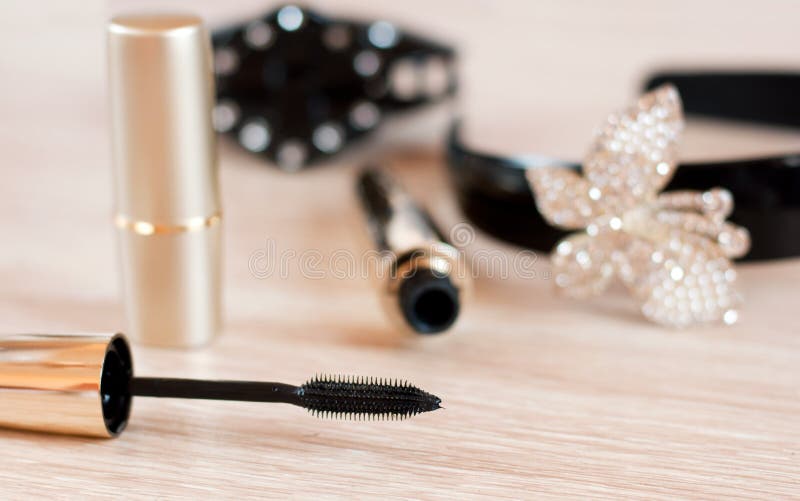 Women S Cosmetics and Accessories Stock Image Image of rhinestones