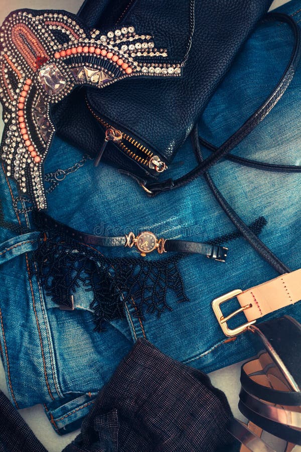 Women S Fashion Accessories Stock Image Image of fashionable