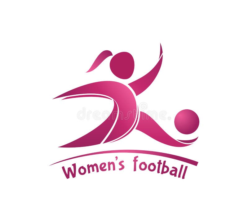 Women S Football (soccer) Logo. Vector Template Stock Vector - Illustration  of league, poster: 71841205