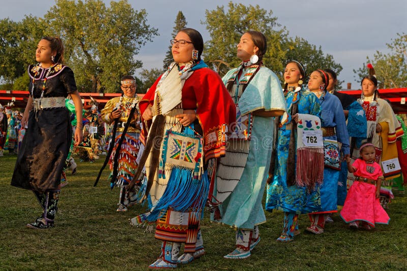 Women`s Grand Entry at 49th Annual United Tribes Pow Wow Editorial
