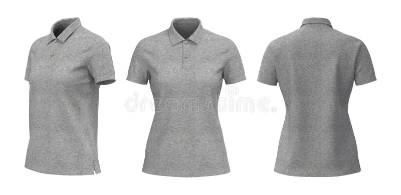 Download Blank Grey Polo Shirt Mockup Stock Illustration ...