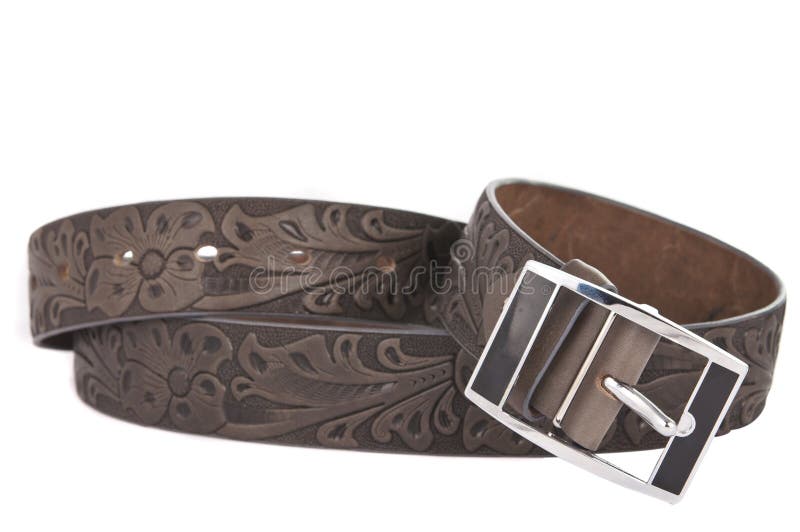 Women s leather belt isolated