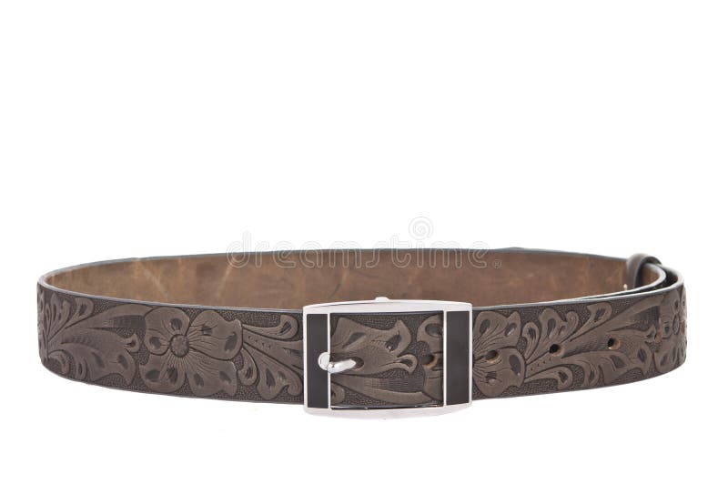 Women s leather belt isolated