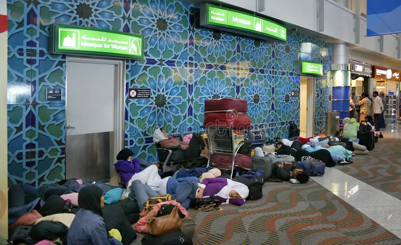 Women's mosque in Dubai Airport stock images Women's mosque in Dubai Airport stock images