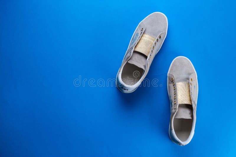 Women`s shoes top view stock image. Image of color, jogging - 118646681