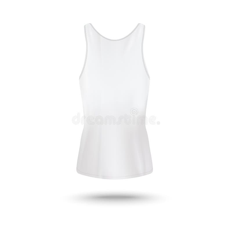 Download Women`s White Tank Top - Realistic Isolated Mockup With ...