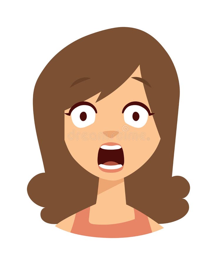 Scary face expression, cartoon PNG - Photo #3284 -  - Get PNG  images and Vector For Free