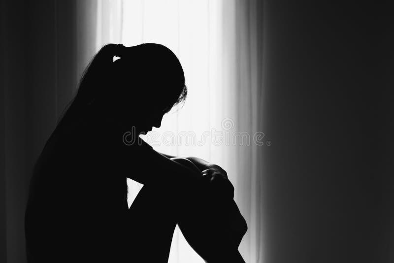Woman Sitting On Bed With Fear And Lower Head, Bruises On Body, Sexual  Violence , Sexual Abuse, Human Trafficking With Shadow Edge And Black  Shadow Stock Photo, Picture and Royalty Free Image.