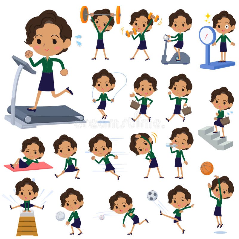 Women_Sports et exercice noirs d'affaires illustration libre de droits Women_Sports et exercice noirs d'affaires illustration libre de droits