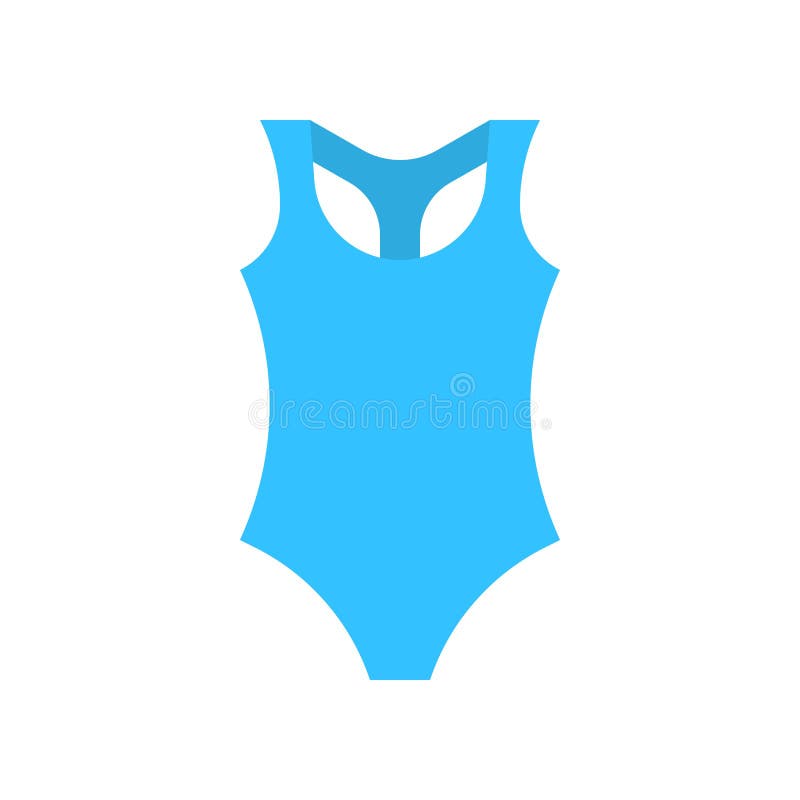 Women Swimsuit Vector Illustration, Flat Style Icon Stock Vector