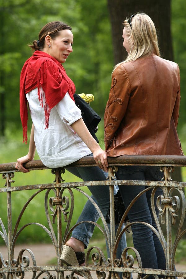 Women talking outdoor