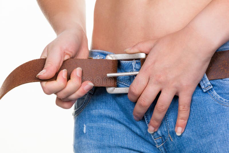 Women to tighten our belts stock photo. Image of insolvency 27826282