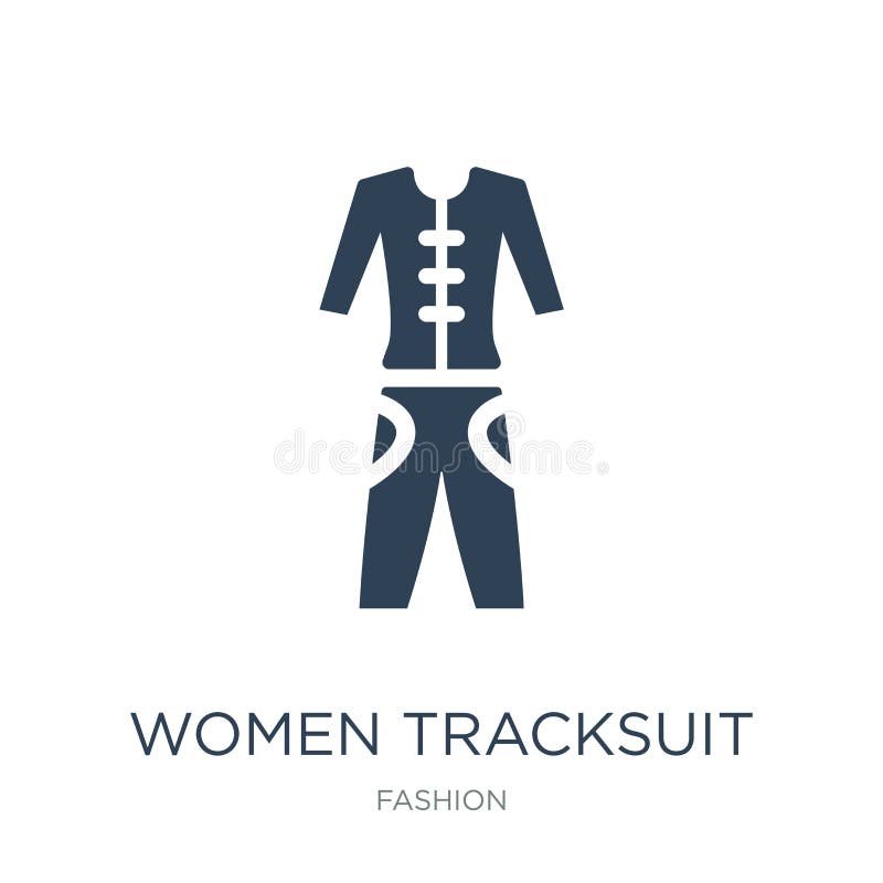 White woman tracksuit set Royalty Free Vector Image