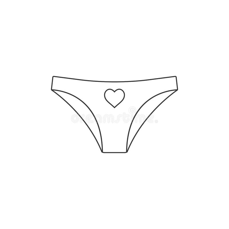 Vector illustration, flat design. Men, women underwear gender icon