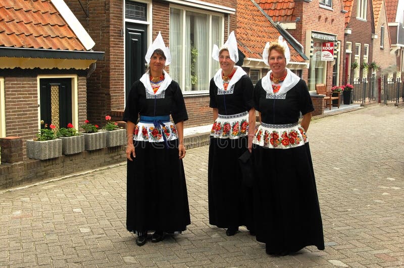 Women of Village of Volendam, the Netherlands Editorial Image - Image ...