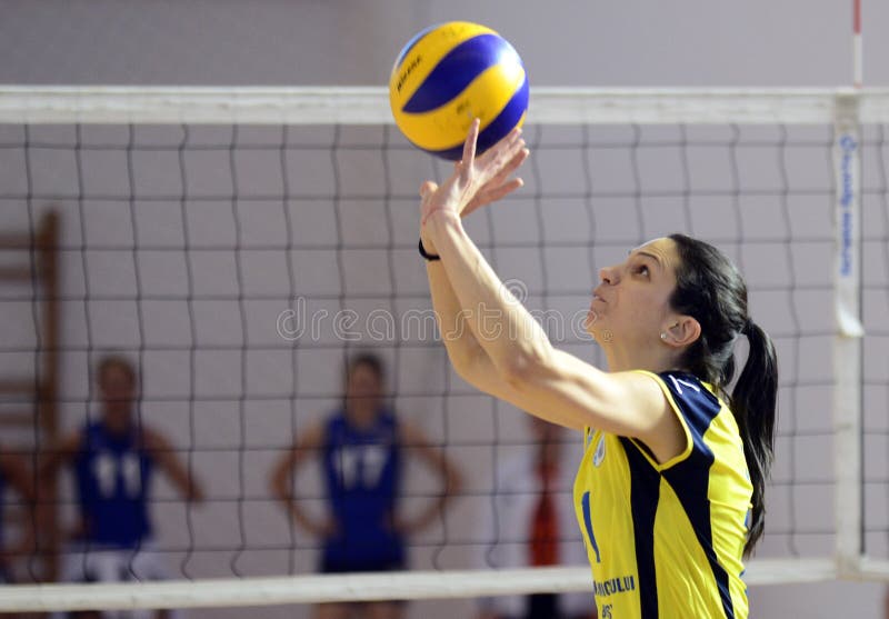 Women volleyball action