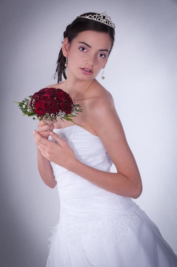 Women in wedding dress