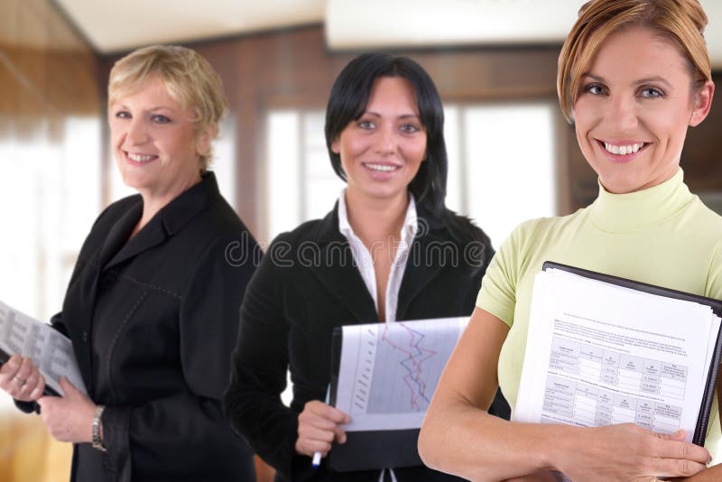 Women at work stock image. Image of achievement, cheerful 3255265