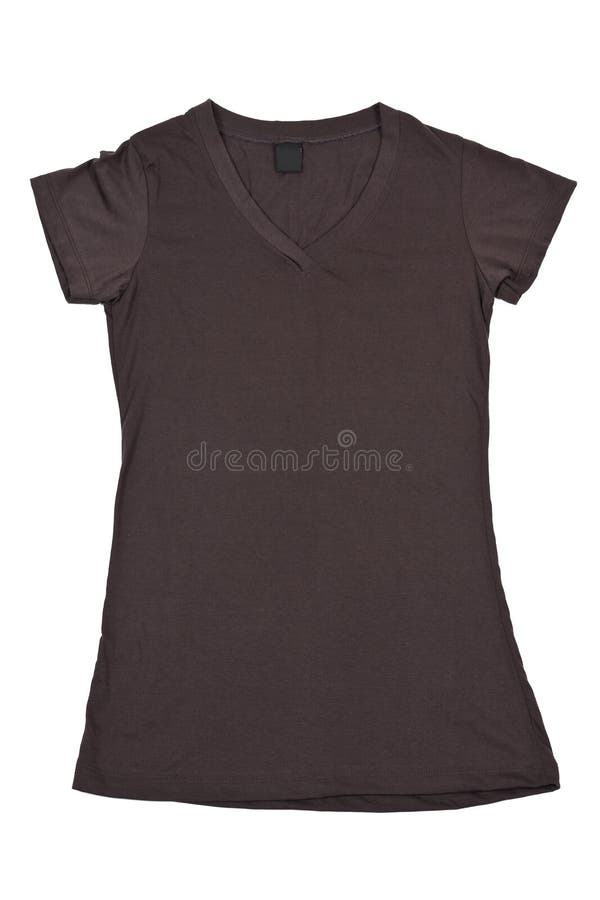 Womens blank brown t-shirt