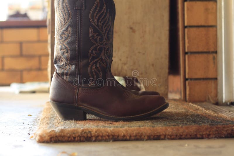 Womens leather cowboy boots