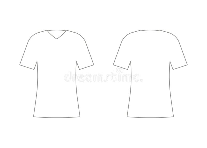 V Neck Shirt Outline Stock Illustrations – 931 V Neck Shirt Outline ...