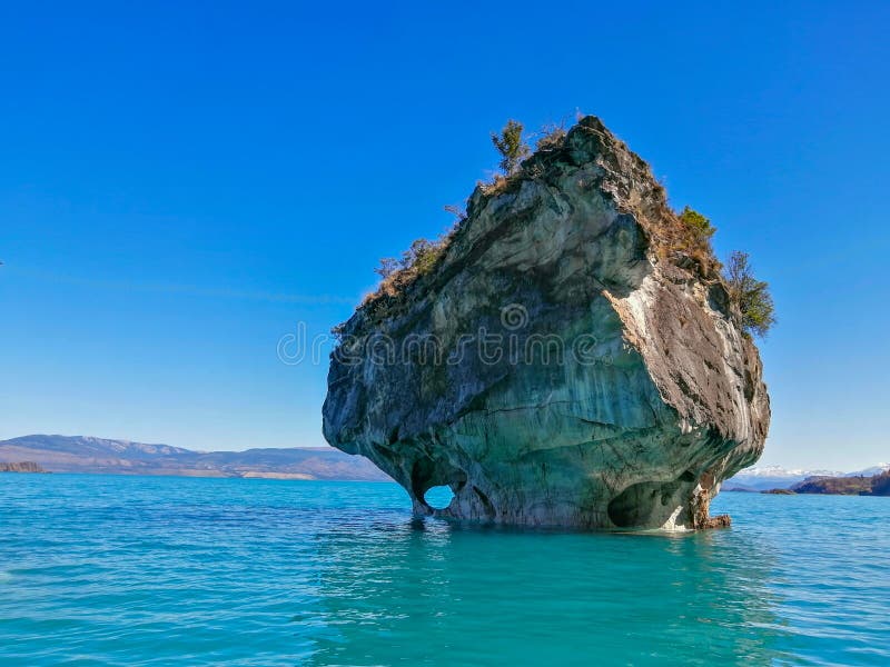 Wonder Marble Chapel Island Stock Photo Image of boat, blue 169321862