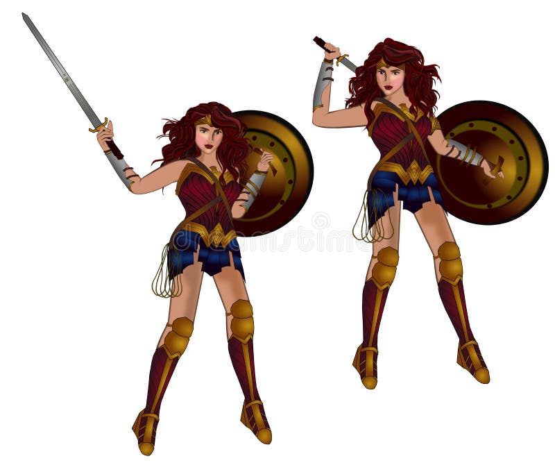 Wonder Woman royalty illustrazione gratis Wonder Woman royalty illustrazione gratis