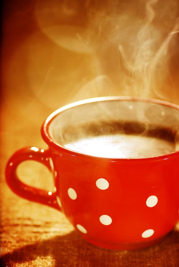 Closeup Of A Wonderful Cup Of Hot Coffee Stock Photo Image of