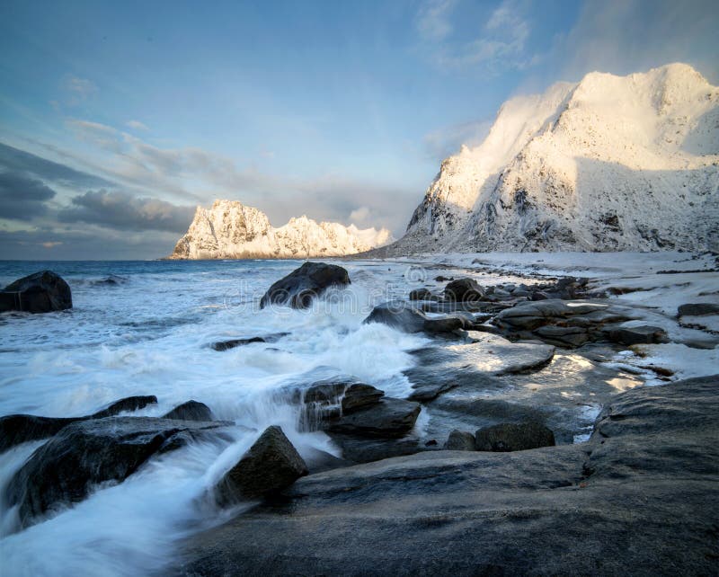 Wonderful Scenic View Of Lofoten Islands Norway Stock Image Image Of