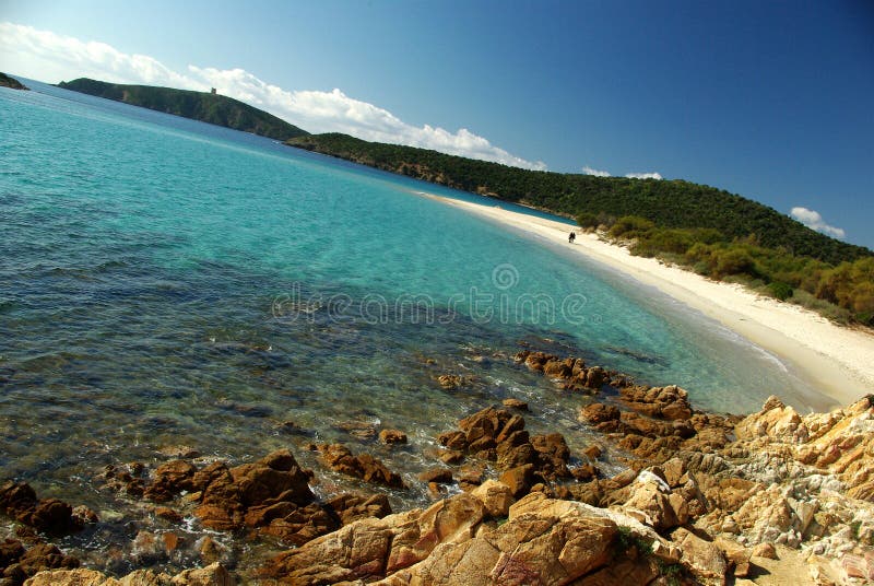 Wonderful view of sardinian south-west coast