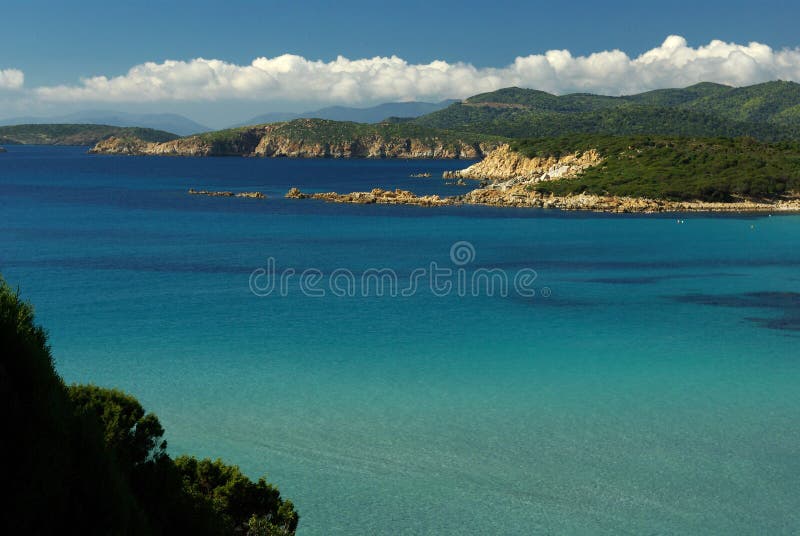 Wonderful view of sardinian south-west coast