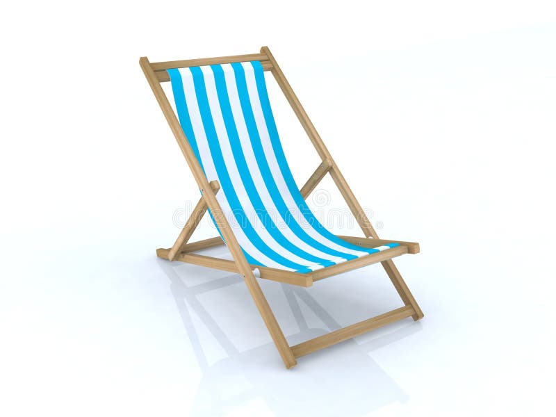 Wood Beach Chair with Spanish Flag Stock Illustration Illustration of seat, people 25078115