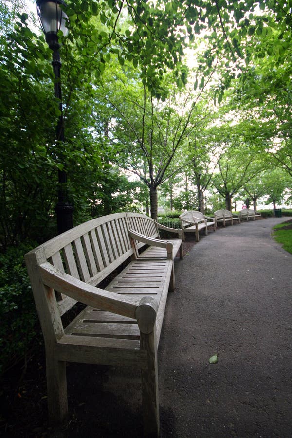 Wood bench