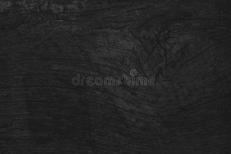 Wood black table background, dark texture top view, space gray l