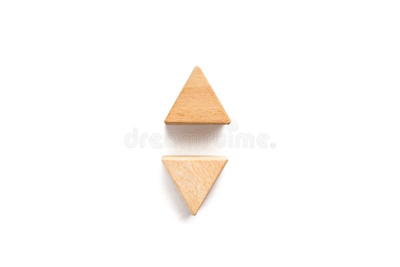Wood block on white background. royalty free stock photo