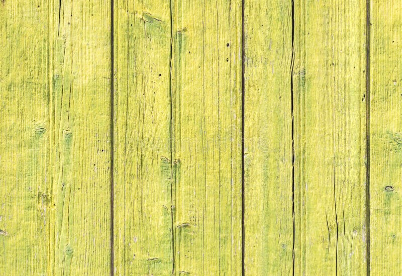 Wood boards planks background texture in yellow green color